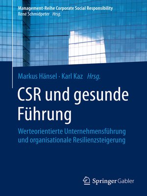 cover image of CSR und gesunde Führung